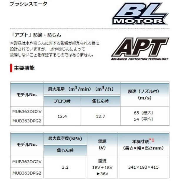 マキタ マキタ MUB363DG2V セット品(バッテリ2個・2口充電器 マキタ マキタ MUB363DG2V セット品(バッテリ2個・2口充電器