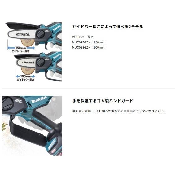 マキタ MUC028GZN (本体のみ) (バッテリ・充電器別売) 40Vmax