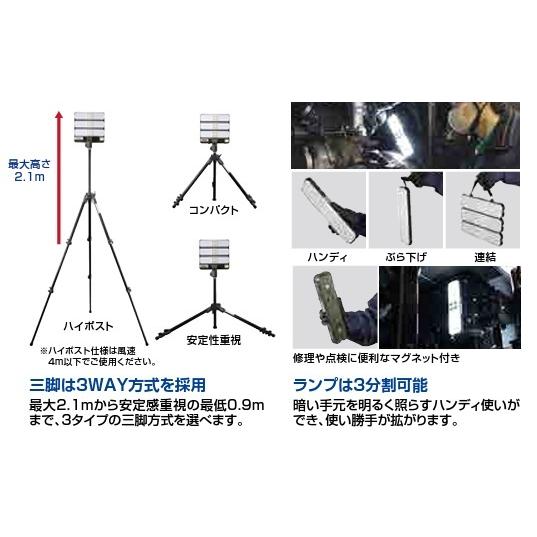 やまびこ 新ダイワ HTL305LF-M LEDハイブリッド投光機（バッテリー