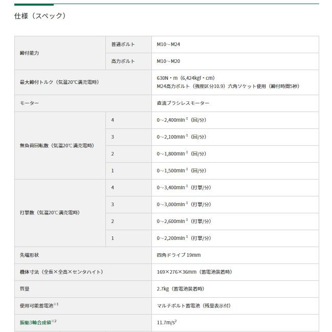 WR36DD(2XPSZ) セット (Bluetooth付バッテリ2個・充電器・ケース付) 36V インパクトレンチ 【ワックス】  HiKOKI