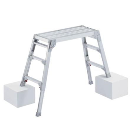 長谷川工業 ハセガワ DRS-0780C アルミ製 脚部伸縮式足場台 (調整高さ 