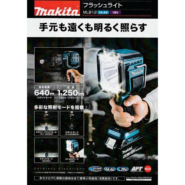 マキタu3000ML812u3000(本体のみ) (バッテリー・充電器別売)u3000充電