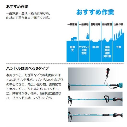 マキタ（makita） MUR006GRM セット(バッテリ・充電器付) 充電式草刈機 