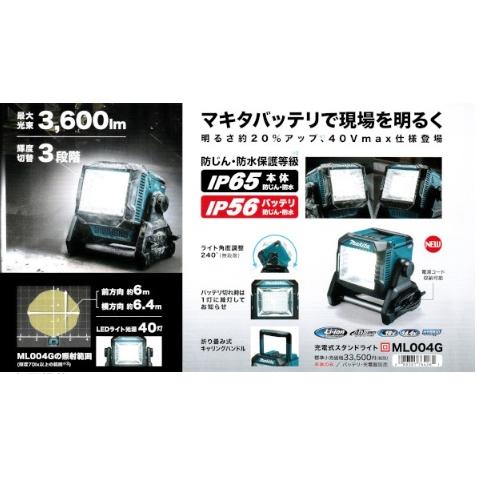 マキタ（makita） ML004G (本体のみ) (バッテリ・充電器別売) 充電式