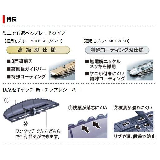 マキタ（makita） 10.8V 充電式ミニ生垣バリカン MUH264DSH 260mm 1.5