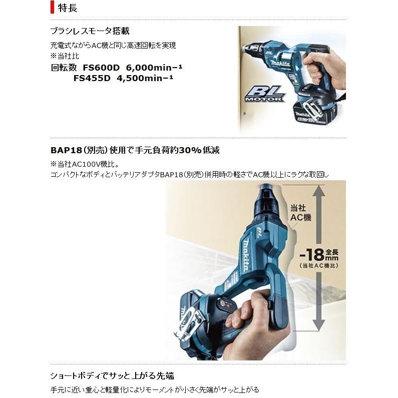 マキタ FS600DZB 充電式スクリュードライバー 本体のみ【市川行徳店】【店頭取引限定】【新品 未使用】管理番号：ITWHI9YL0NWQ Amazon | マキタ(Makita) 充電式スクリュードライバ(黒)18V バッテリ