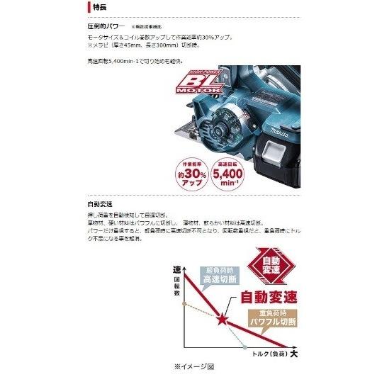 マキタ（makita） HS474DRGXB 黒 125mm充電式マルノコ 18V セット 