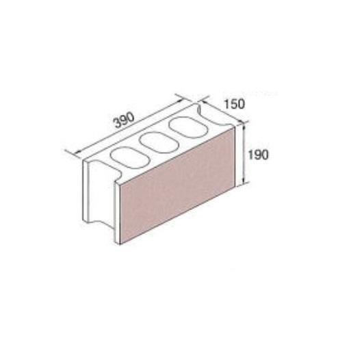 コンクリートブロック 基本 2個セット JIS工場製品 C種 厚み150mm×横