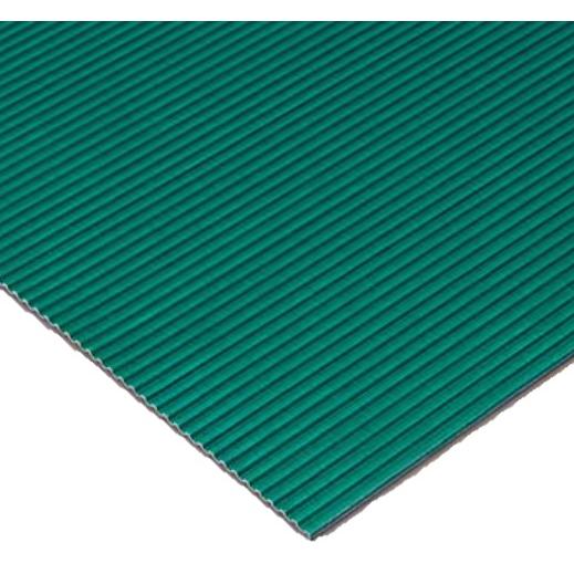 B山マット 緑 長さ10m グリーン 厚さ1.8mm 幅915mm PVC(塩ビ) 縦スジ 