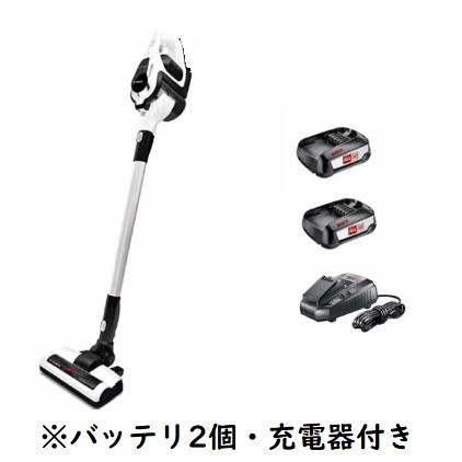 ボッシュ BBS1223WJP (バッテリ2個+充電器付) コードレスクリーナ 白 アンリミテッド Unlimited BOSCH