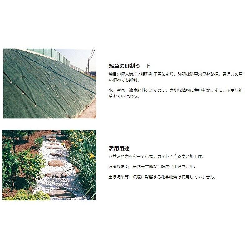 Xavan デュポン ザバーン 防草シート 240G グリーン 緑 2m×30m
