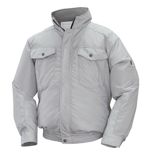 NSP オリジナル空調服 NA-111B Mサイズ シルバー 大容量バッテリー 