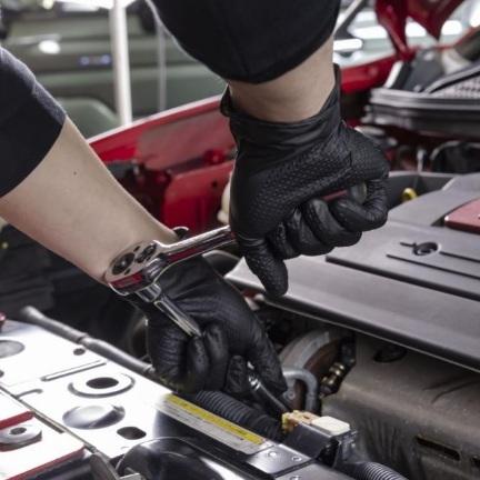 川西 Lサイズ (50枚入) ブラック 2074BKL 手袋 アイアングリップ