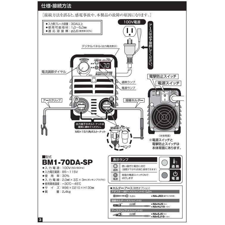 日動工業 日動工業(NICHIDO) 100V専用 デジタルインバーター直流 日動工業 日動工業(NICHIDO) 100V専用 デジタルインバーター直流