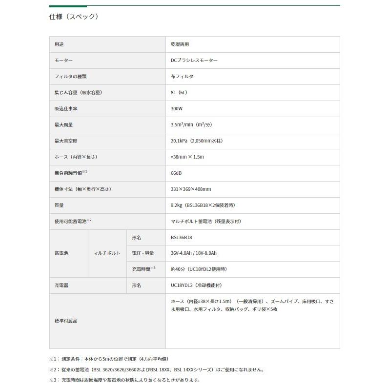 ハイコーキ RP3608DA(L)(NN) 本体のみ(バッテリ・充電器別売) 乾湿両用 コードレス集じん機 集じん容量8L・吸水容量6L HiKOKI :4966376129546:e-toolショッピング - 通販 - Yahoo!ショッピング ハイコーキ RP3608DA(L)(NN) 本体のみ(バッテリ・充電器別売) 乾湿両用 コードレス集じん機 集じん容量8L・吸水容量6L HiKOKI :4966376129546:e-toolショッピング - 通販 - Yahoo!ショッピング