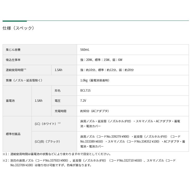 日立（HITACHI） ハイコーキ R7DA セット R7DA(LC) 7.2V コードレス