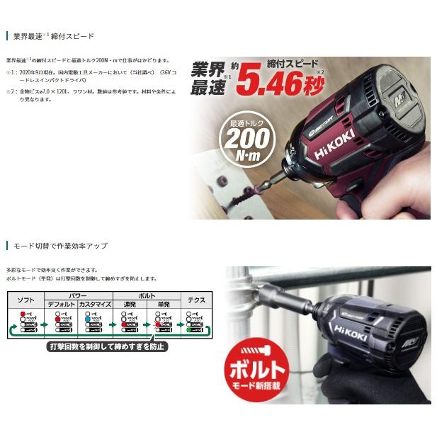 HiKOKI ハイコーキ WH36DC(2XPSZ) アグレッシブグリーン HiKOKI ハイコーキ WH36DC(2XPSZ) アグレッシブグリーン