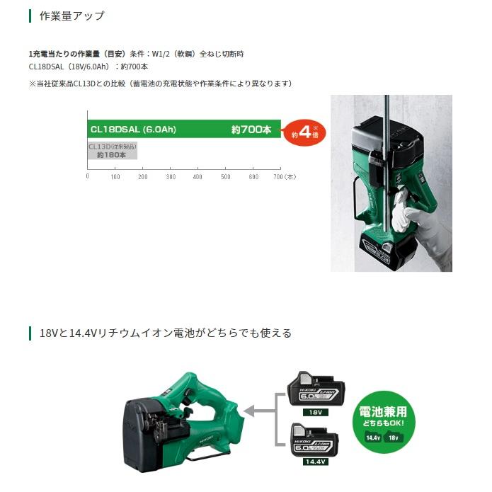 【引取限定】HiKOKI　CL18DSAL(LXPK)　充電全ネジカッタ　新品【うるま市田場】 Amazon | HiKOKI(ハイコーキ) コードレス全ねじカッタ マルチボルト