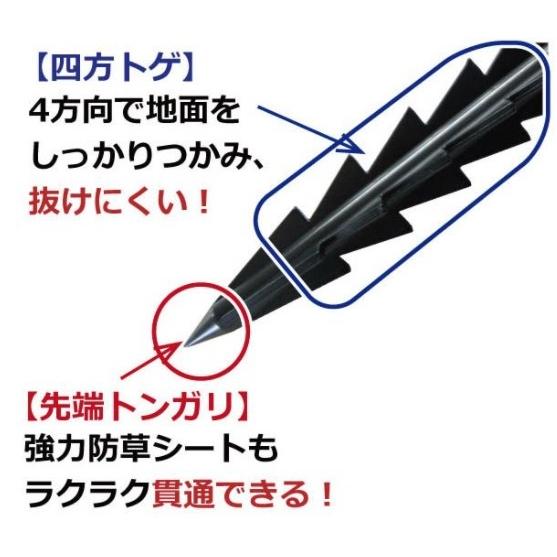 防草シート（新品ではありません）アンカー120本くらい 強力高耐久 防草シート) 強力JPシート SP2415K 幅200cm×100m 黒地 青