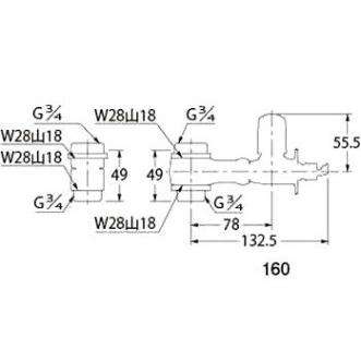カクダイ（KAKUDAI） マルチ分岐(分水つぎて型) 107-893 : e-tool