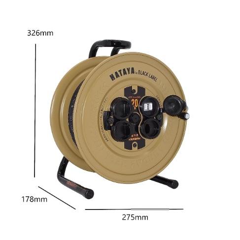 HATAYA CC-20S 屋外用コードリール 20m100V HATAYA ハタヤ SS-20BE デザートカラー コードリール サンデー