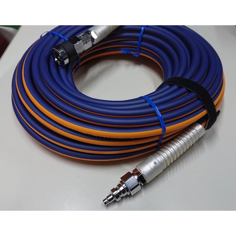マッハ機器 マッハ 高圧ホース 20m オレンジ・ネイビー INT-620 内径