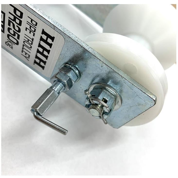 スリーエッチ PR250BK パイプトロリー 定格荷重：250kg 適用パイプ：35