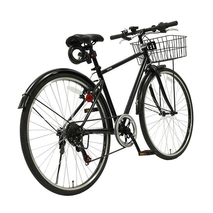 クロスバイク 26インチ　6段ギア 黒　シマノ シマノ クロスバイク 自転車 26インチ 女性 男性 初心者 KYUZO
