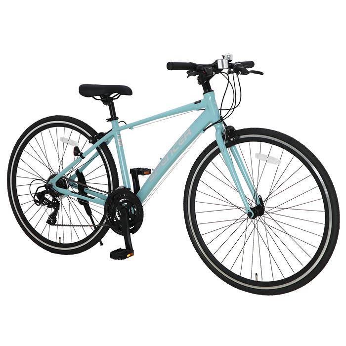 TOPONE 700c クロスバイク アルミ 自転車 シマノ製変速21段