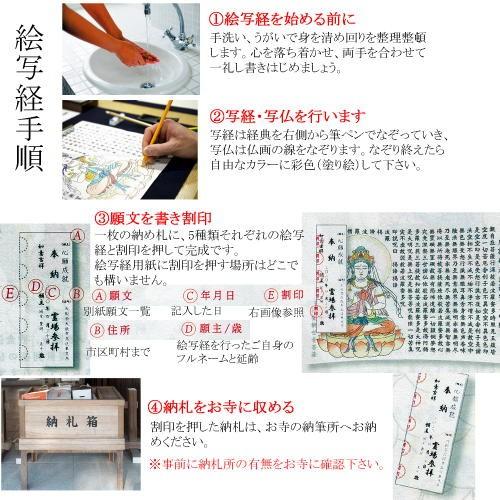 写経セット 絵写経 2 商売繁盛祈願 ぬり絵仏画付なぞり書き写経用 長いお経5枚 短いお経5枚 計10枚 塗り絵見本 納札1枚 筆ぺん付きe004 c c 書道セット 筆墨硯紙ユニカ 通販 Yahoo ショッピング