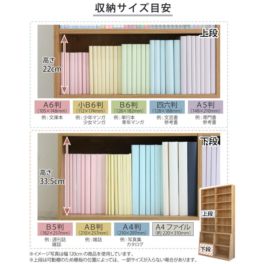 ロング書棚 幅75cm 本棚 薄型 幅75 奥行17 奥行き29.5 高さ215 8段