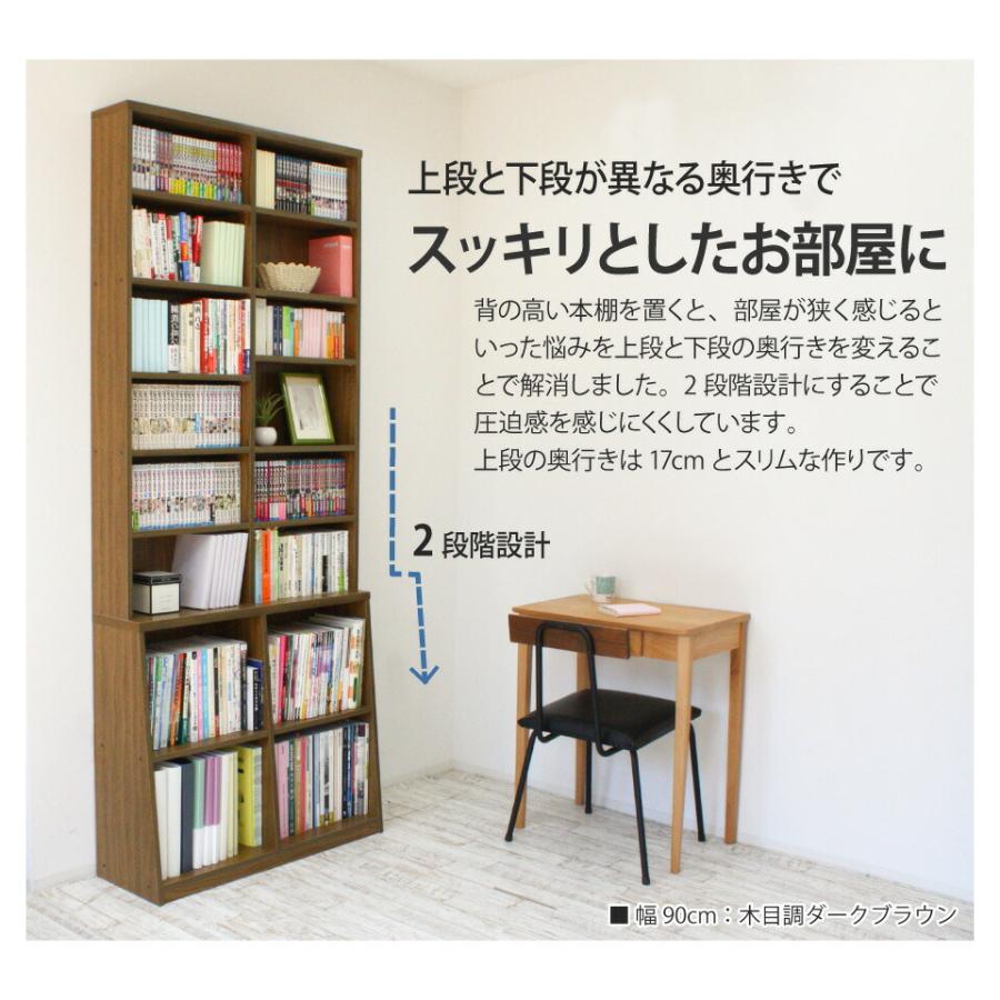 ロング書棚 幅90cm 本棚 薄型 幅90 奥行17 奥行き29.5 高さ215 8 ロング書棚 幅90cm 本棚 薄型 幅90 奥行17 奥行き29.5 高さ215 8