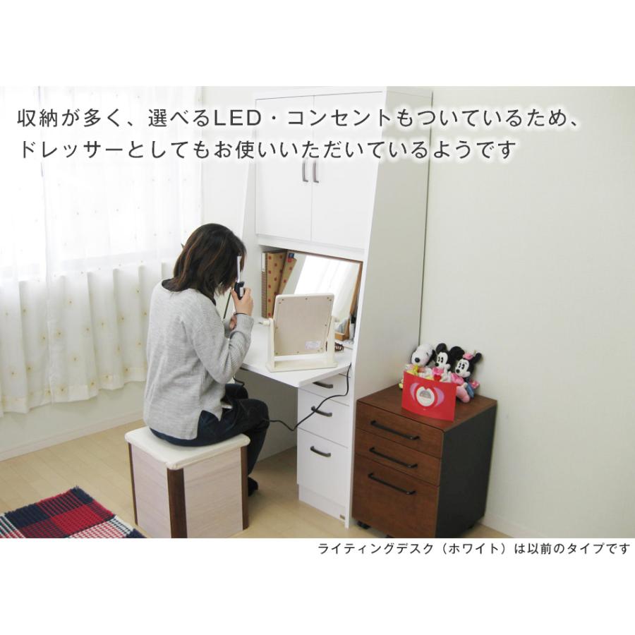 省スペースのプレミアムライティングデスク 幅75cm 学習机 書斎机 