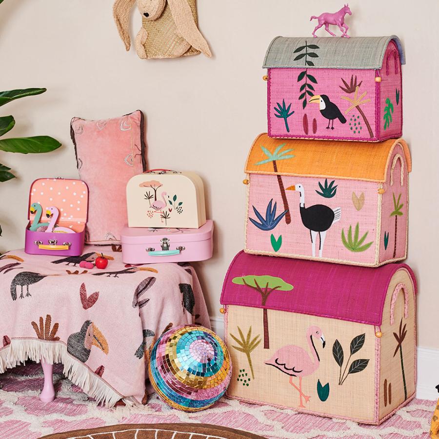 おもちゃ箱 3個セット トイボックス ジャングルバード トイバスケット