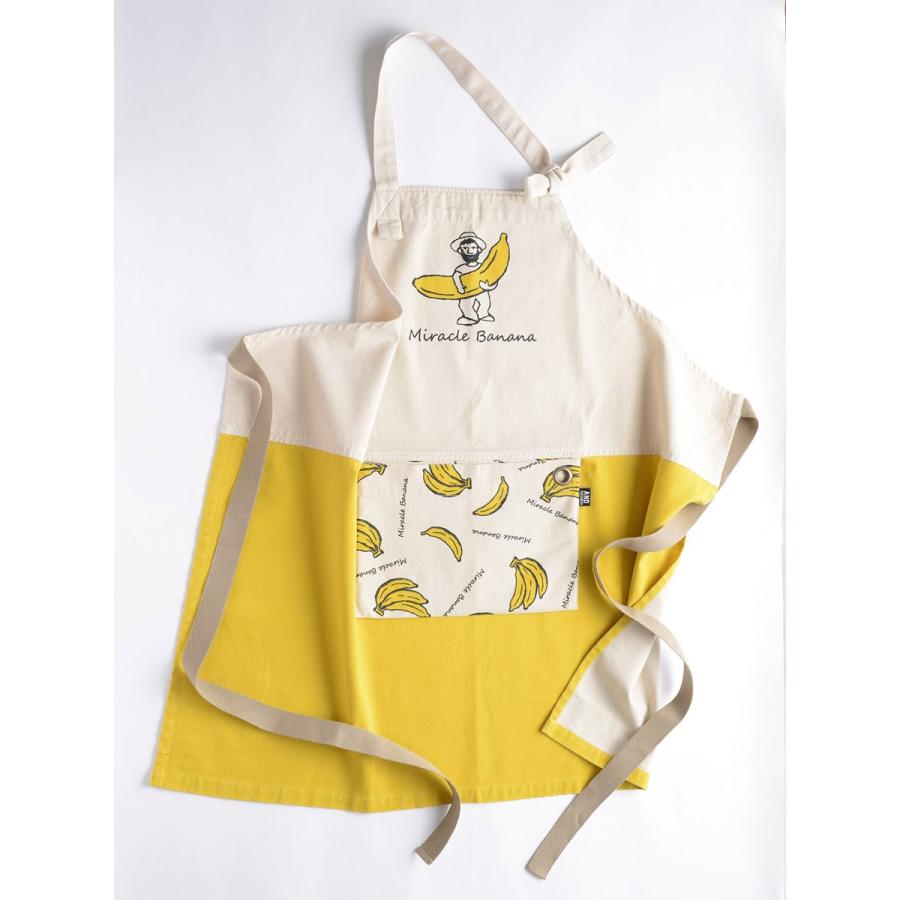 AND PACKABLE アンドパッカブル エプロン バナナ 綿100％ コットン | 