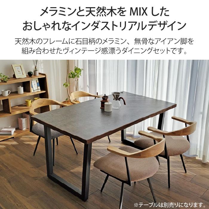 ダイニングチェア 2脚セット 回転 回転式 肘付き 肘掛け お掃除