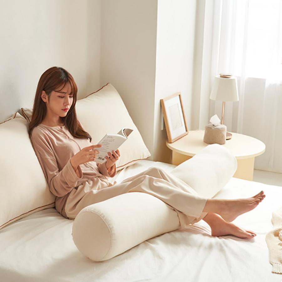 抱きまくら I字型 ボディクッション 20cm×120cm I型 洗える 8色 ボディピロー ボディークッション 抱き枕 安眠 洗濯可能 くすみカラー 韓国雑貨 韓国インテリアの画像