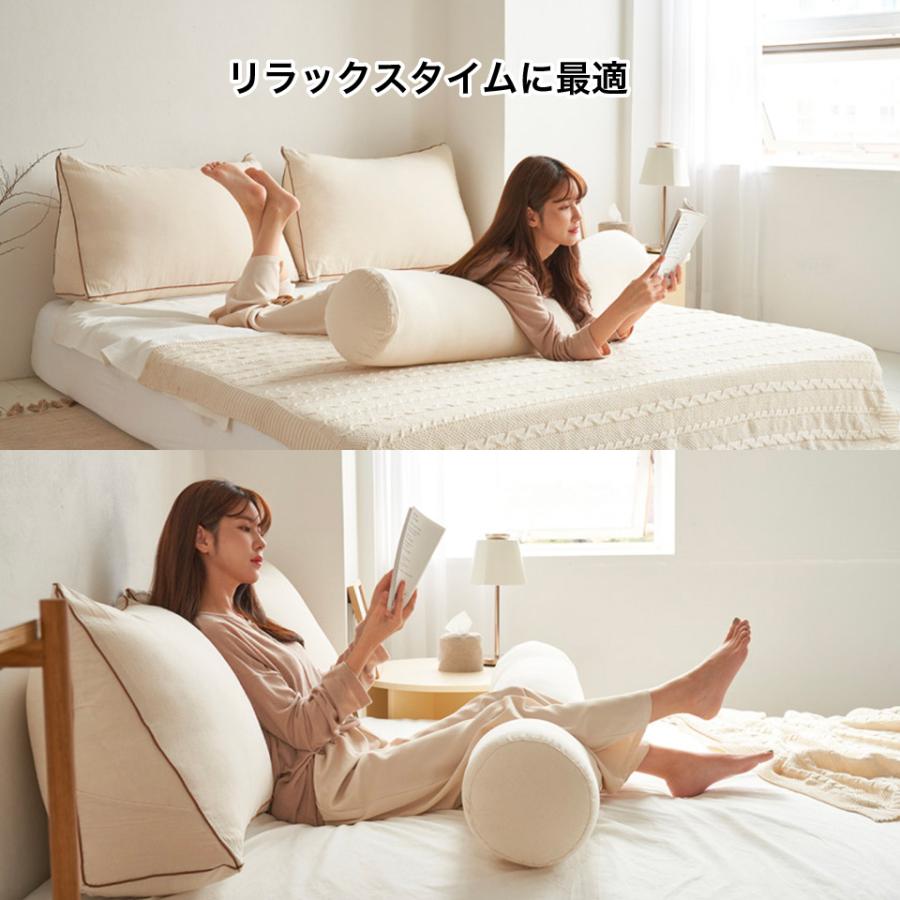 抱きまくら I字型 ボディクッション 20cm×120cm I型 洗える 8色 ボディピロー ボディークッション 抱き枕 安眠 洗濯可能 くすみカラー 韓国雑貨 韓国インテリアの画像