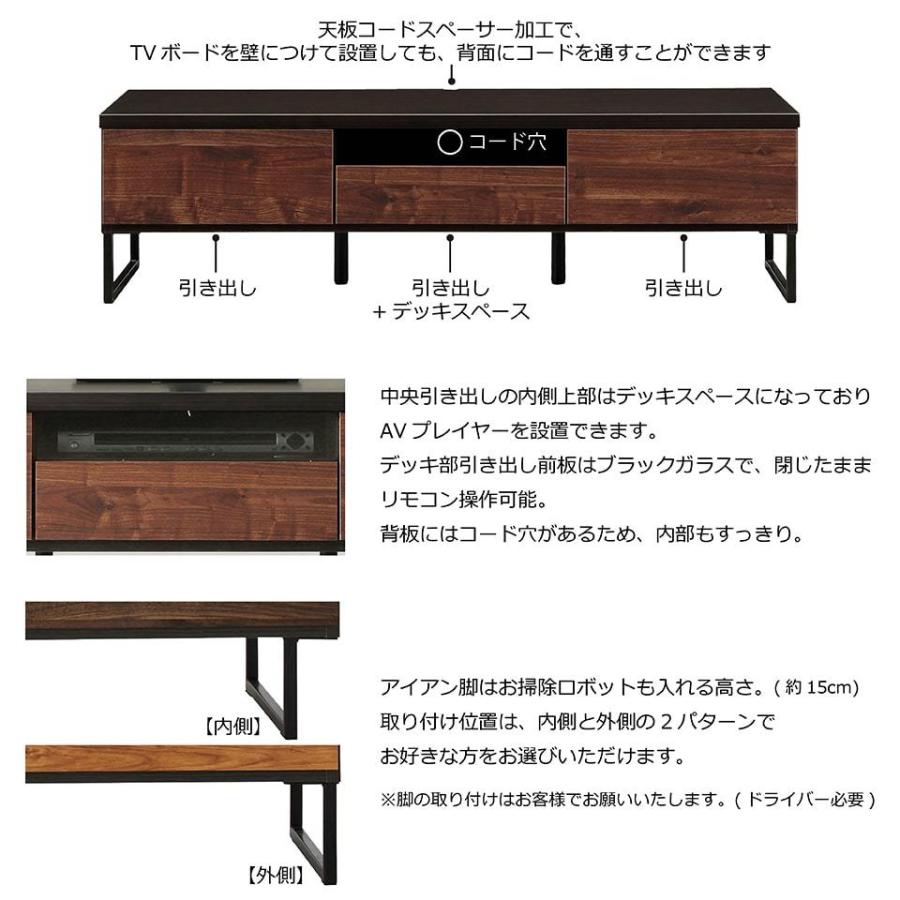 テレビボード 幅150cm 奥行45cm 高さ41cm TVボード リビングボード 