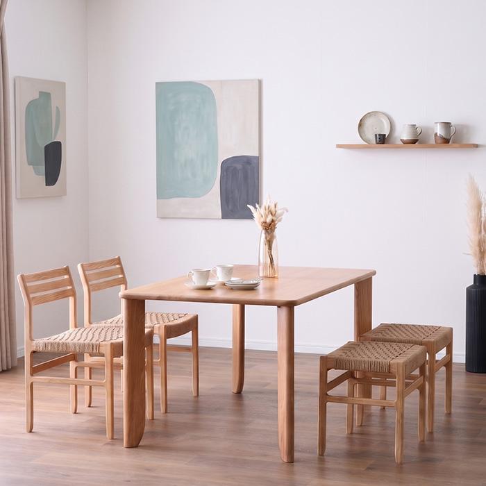 ダイニング5点セット 幅140cm 4人 大川家具 ダイニングセット テーブル
