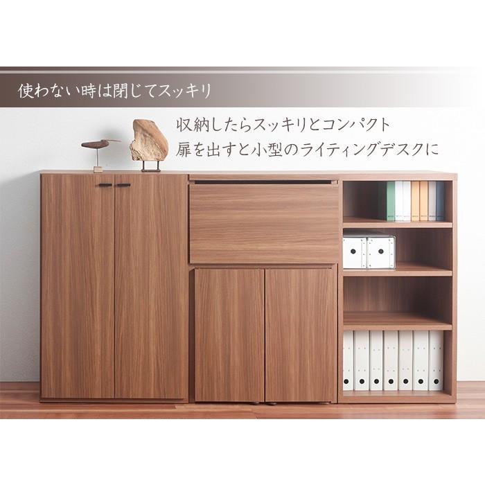スッキリ収納 ライティングデスク シンプル 日本製 送料無料_3
