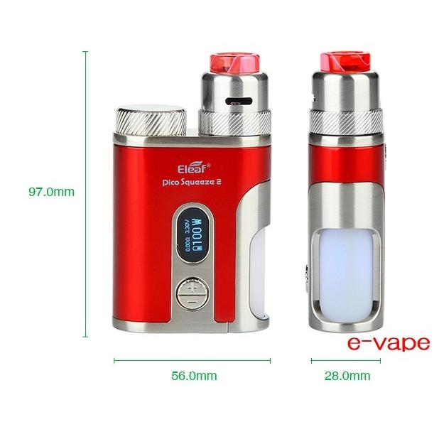 Eleaf iStick Pico Squeeze 2 with Coral 2 Kit バッテリー付き イーリーフ アイスティック ピコスクイーズ2｜e-vapejp｜02