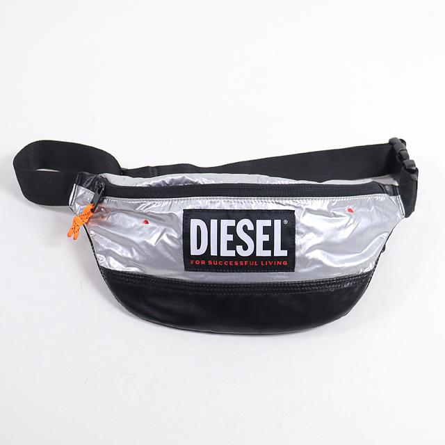 ディーゼル（DIESEL）メンズ 訳あり ヒップバッグ・ウエストバッグ シルバー系 　ロゴマーク （サイズ/UNI）*cm3163｜e-warehouse｜02