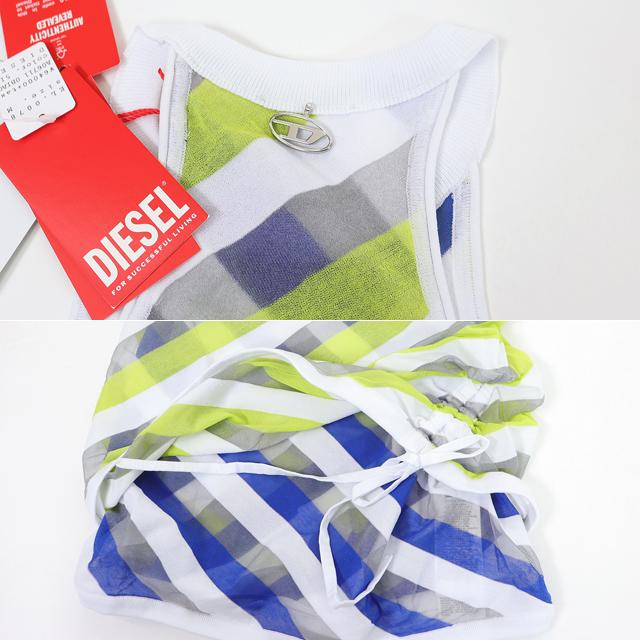 DIESEL◇DIESEL OVAL M-ONERVA/タンクトップ/XS/レーヨン/ホワイト