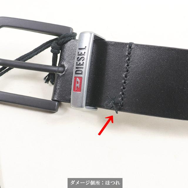 DIESEL（ディーゼル） メンズ 訳あり ベルト ブラック系 レザー使い