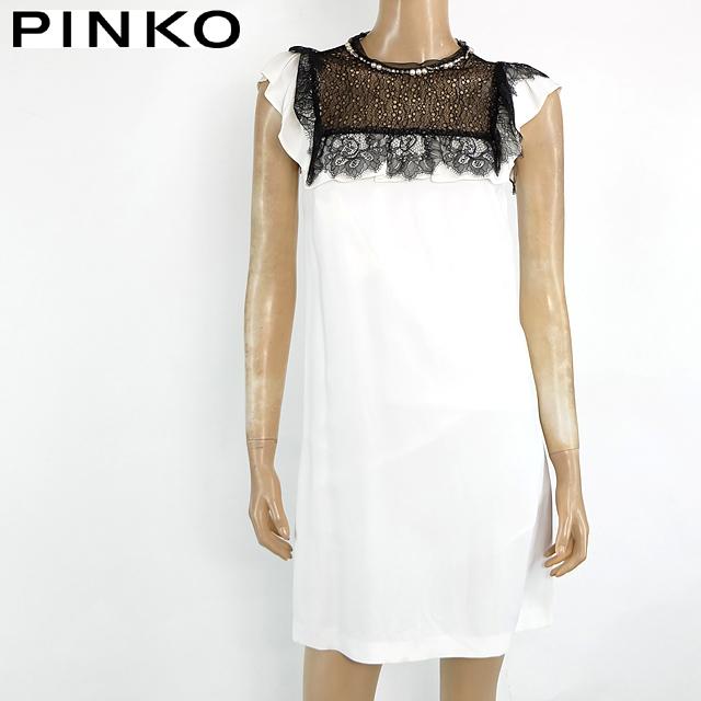 ピンコ Pinko レディース ワンピース ミディアム ホワイト系 首にイミテーションパール ラインストーン飾り サイズ 38 Pi0514 Pi0514 E Warehouse 通販 Yahoo ショッピング