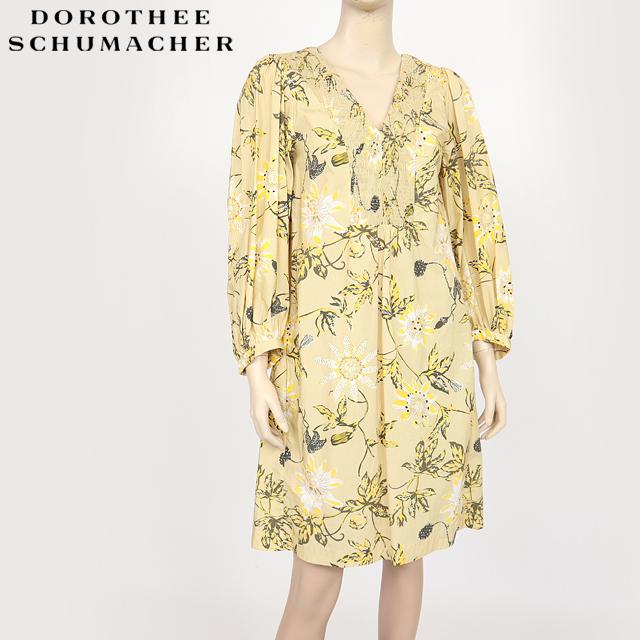 DOROTHEE SCHUMACHER イエローグリーンコート 1 美品 drawer】DOROTHEE  