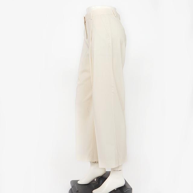 レコパン（Les Copains）レディース ロングパンツ ホワイト系 タック  