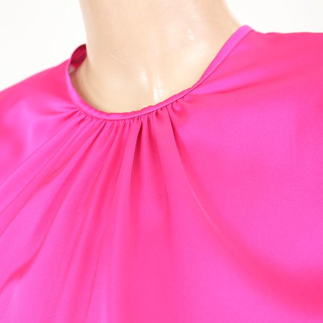 デニーローズ（DENNY ROSE）レディース ワンピース ミディアム ピンク系 　プリーツスカート　裾はレース使い イタリア製 （サイズ/40）*uw0182｜e-warehouse｜04