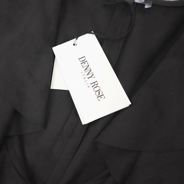 デニーローズ（DENNY ROSE）レディース ワンピース ミディアム ブラック系 　襟はフリル　スエード風 イタリア製 （サイズ/42）*uw0185｜e-warehouse｜05